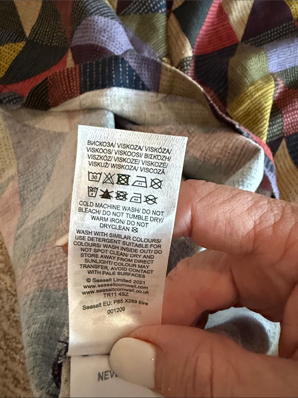 Sea salt Cornwall sea Call Dress - Picture 5 of 7